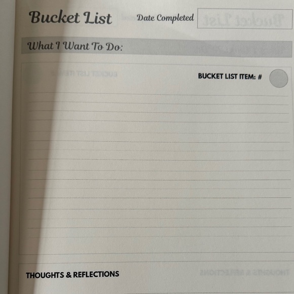 Seventeenth Birthday Bucket List Paperback Journal Never Used - Picture 3 of 5